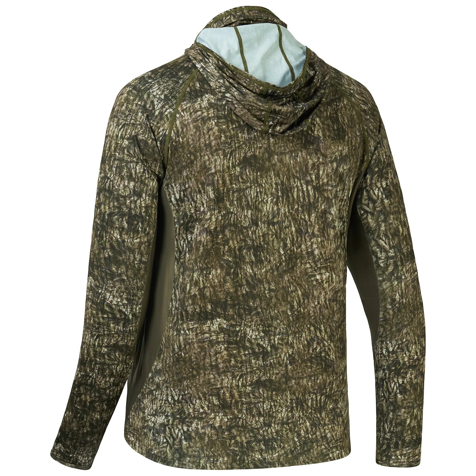 Camisas de caza Bassdash UPF 50+ para hombre con máscara y sudadera de pesca de camuflaje de manga larga
