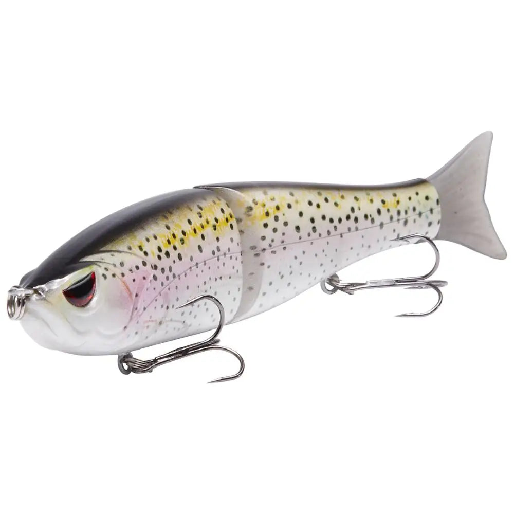 Bassdash Swimbaits - Señuelos deslizantes para lucio, trucha y pececillo, duros, 17,8 cm/62,5 g y 11,5 cm/18,4 g