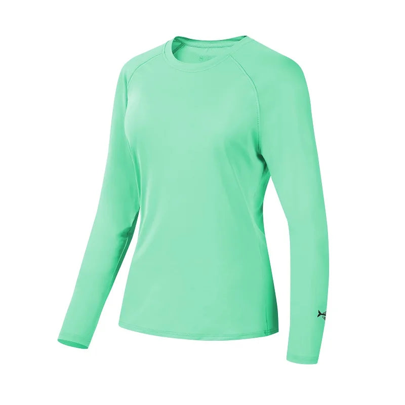 Camiseta Bassdash para mujer con protección solar UPF 50+ UV, manga larga, ideal para pesca y senderismo