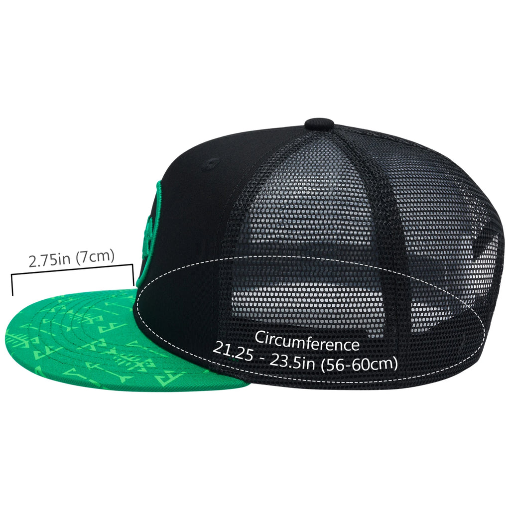 Gorra de camionero de visera plana Bassdash, ajustable, con cierre trasero de malla, para hombres y mujeres, para pesca y caza.