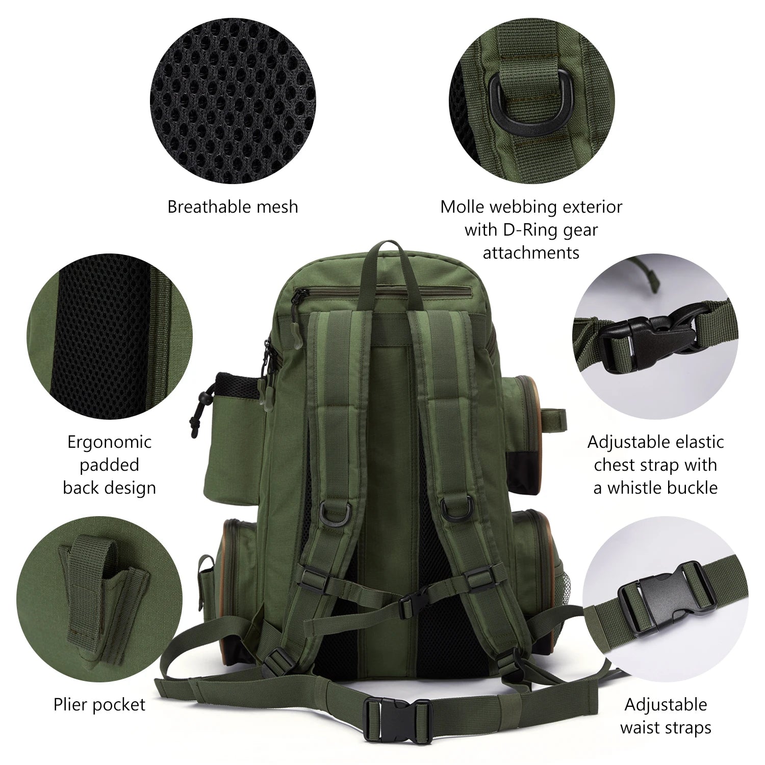 Mochila para accesorios de pesca Bassdash