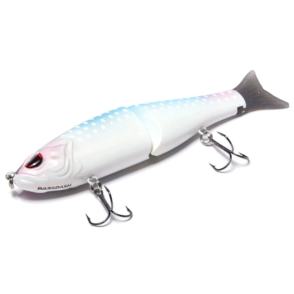 Bassdash Swimbaits - Señuelos deslizantes , 17,8 cm/62,5 g y 11,5 cm/18,4 g