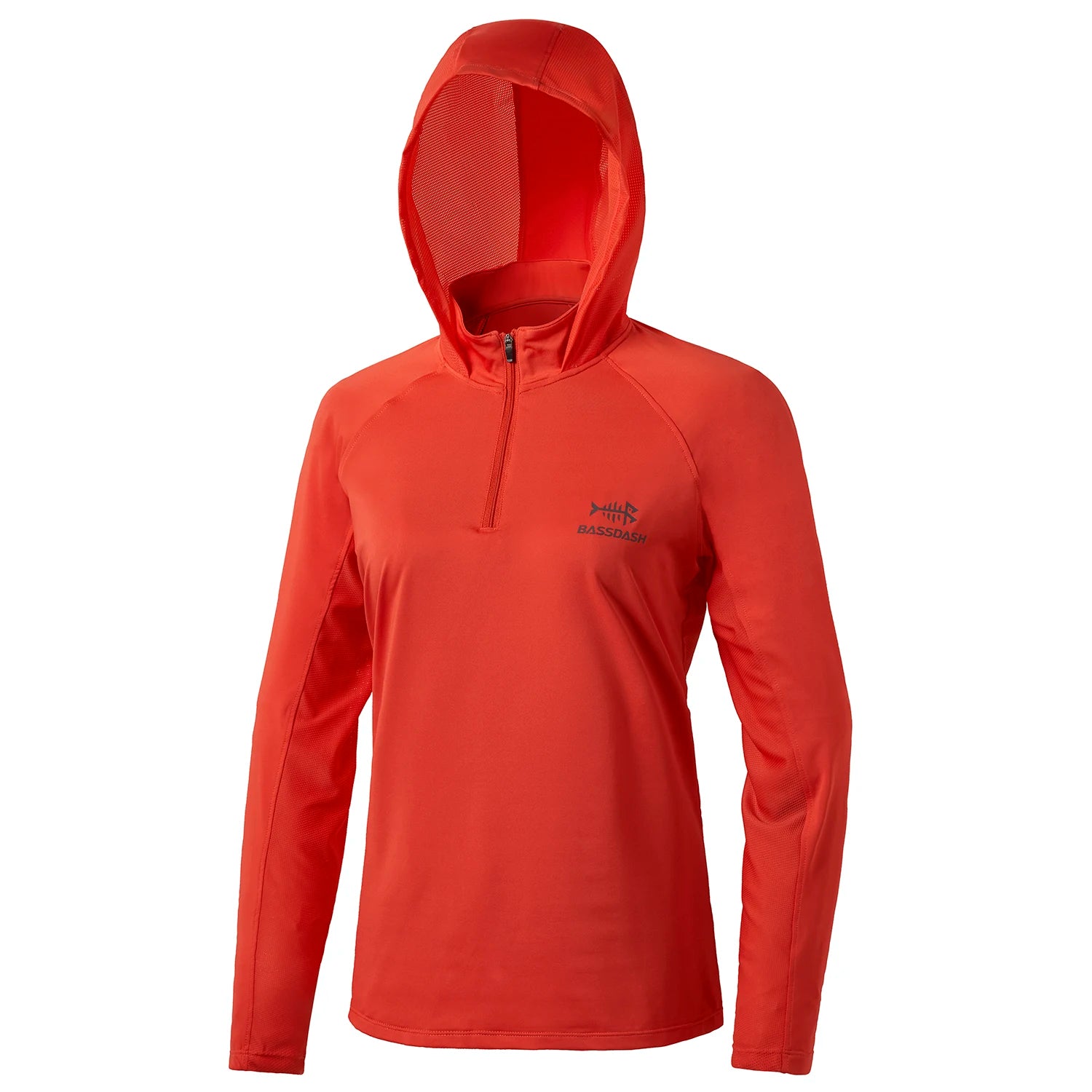 Bassdash - Sudadera informal con capucha para mujer, UPF 50+, manga larga, para exteriores, pesca, senderismo