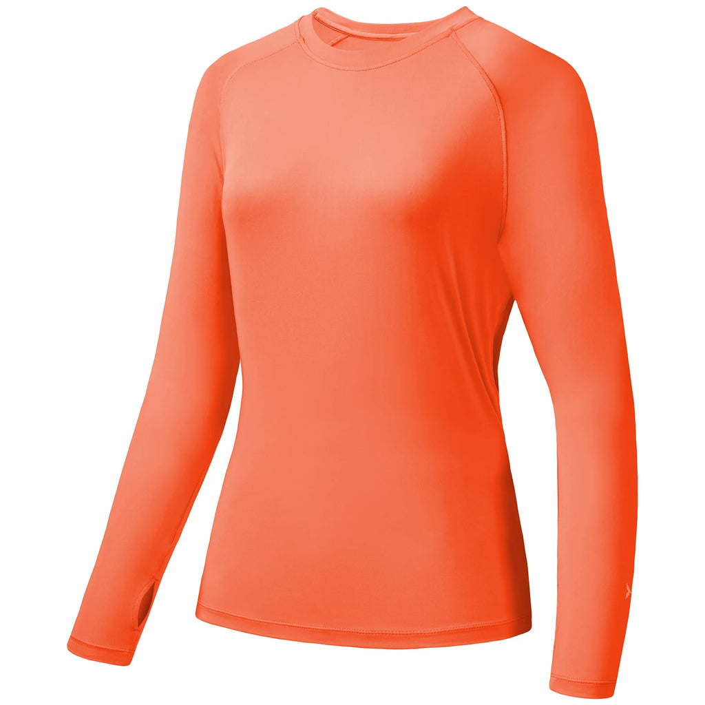 Camiseta Bassdash para mujer con protección solar UPF 50+ UV, manga larga, ideal para pesca y senderismo
