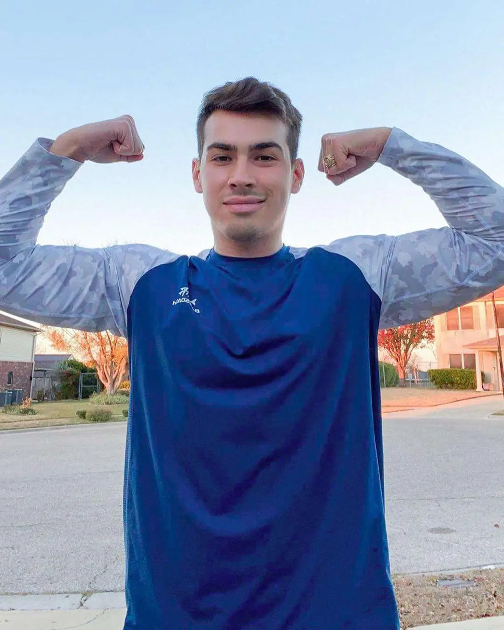 Camiseta de pesca Bassdash UPF 50 para hombre, camisa de manga larga de camuflaje, sudadera de secado rápido