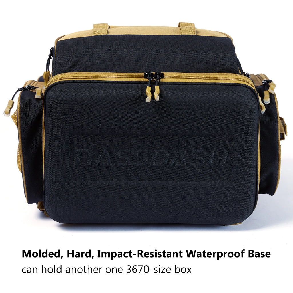 Mochila táctica verde militar Bassdash para pesca, bolsa de hombro con funda protectora para lluvia SD2