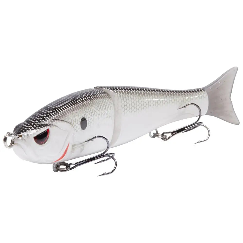 Bassdash Swimbaits - Señuelos deslizantes para lucio, trucha y pececillo, duros, 17,8 cm/62,5 g y 11,5 cm/18,4 g