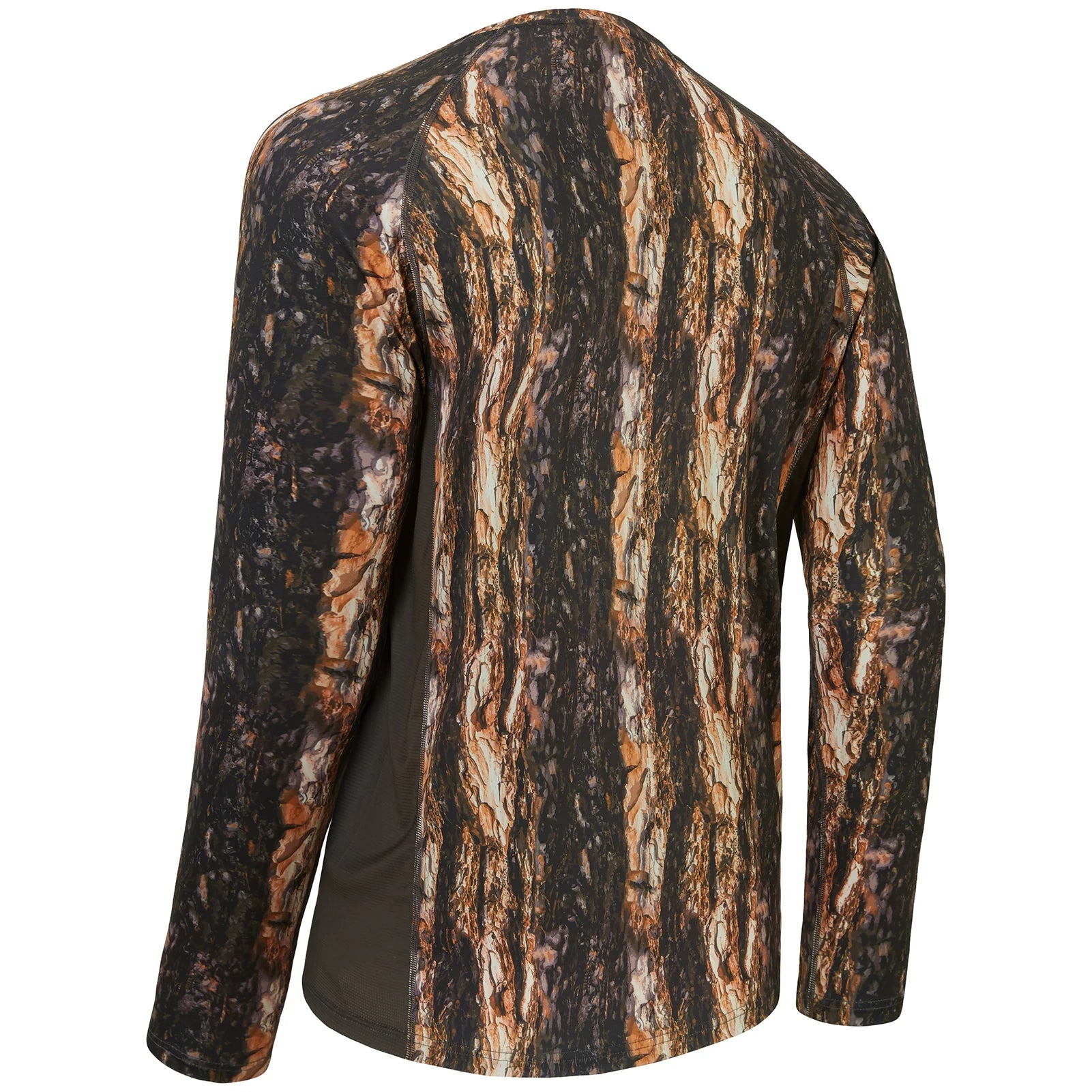 Camisa de manga larga Bassdash para hombre, de camuflaje para caza, rendimiento para pesca, sudadera con camuflaje, musgo, madera, juncos, bosque SD1