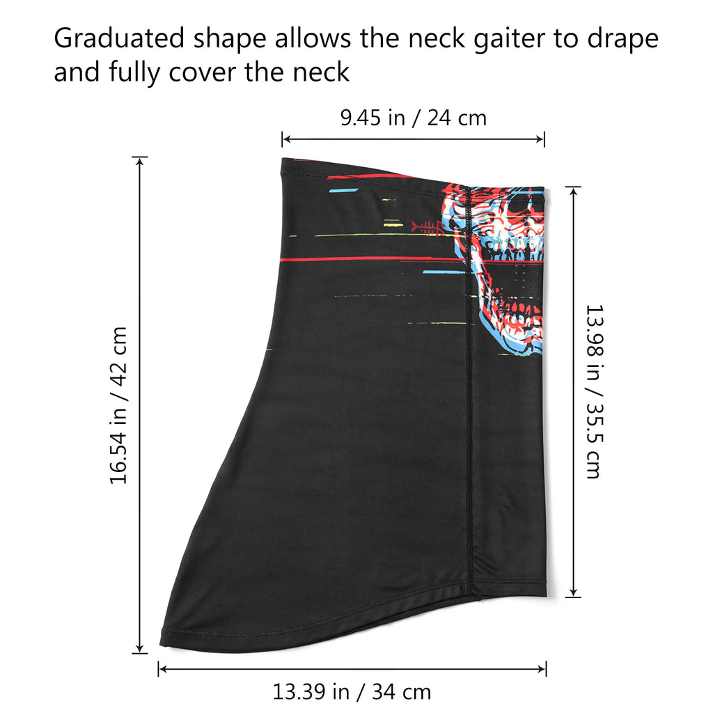Polaina de cuello Bassdash UPF 50 para pesca, transpirable, con orificios para el sol, para senderismo