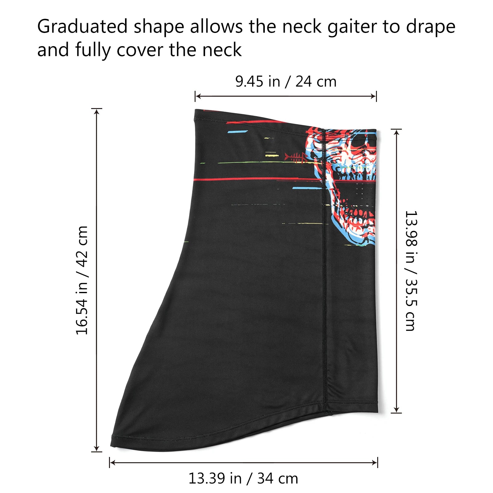 Polaina de cuello Bassdash UPF 50 para pesca, transpirable, con orificios para el sol, para senderismo