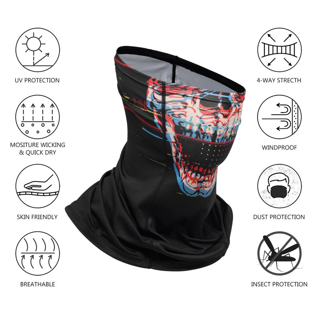 Polaina de cuello Bassdash UPF 50 para pesca, transpirable, con orificios para el sol, para senderismo