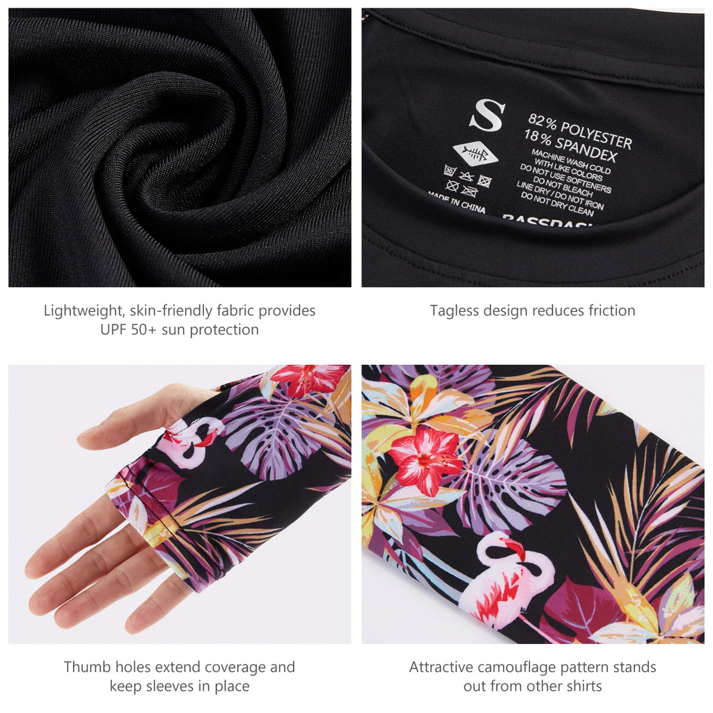 Camiseta Bassdash para mujer con protección solar UPF 50+ UV, manga larga, camuflaje, ideal para pesca y senderismo