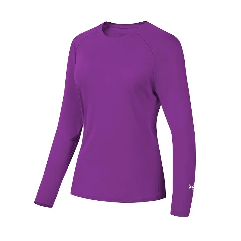 Camiseta Bassdash para mujer con protección solar UPF 50+ UV, manga larga, ideal para pesca y senderismo