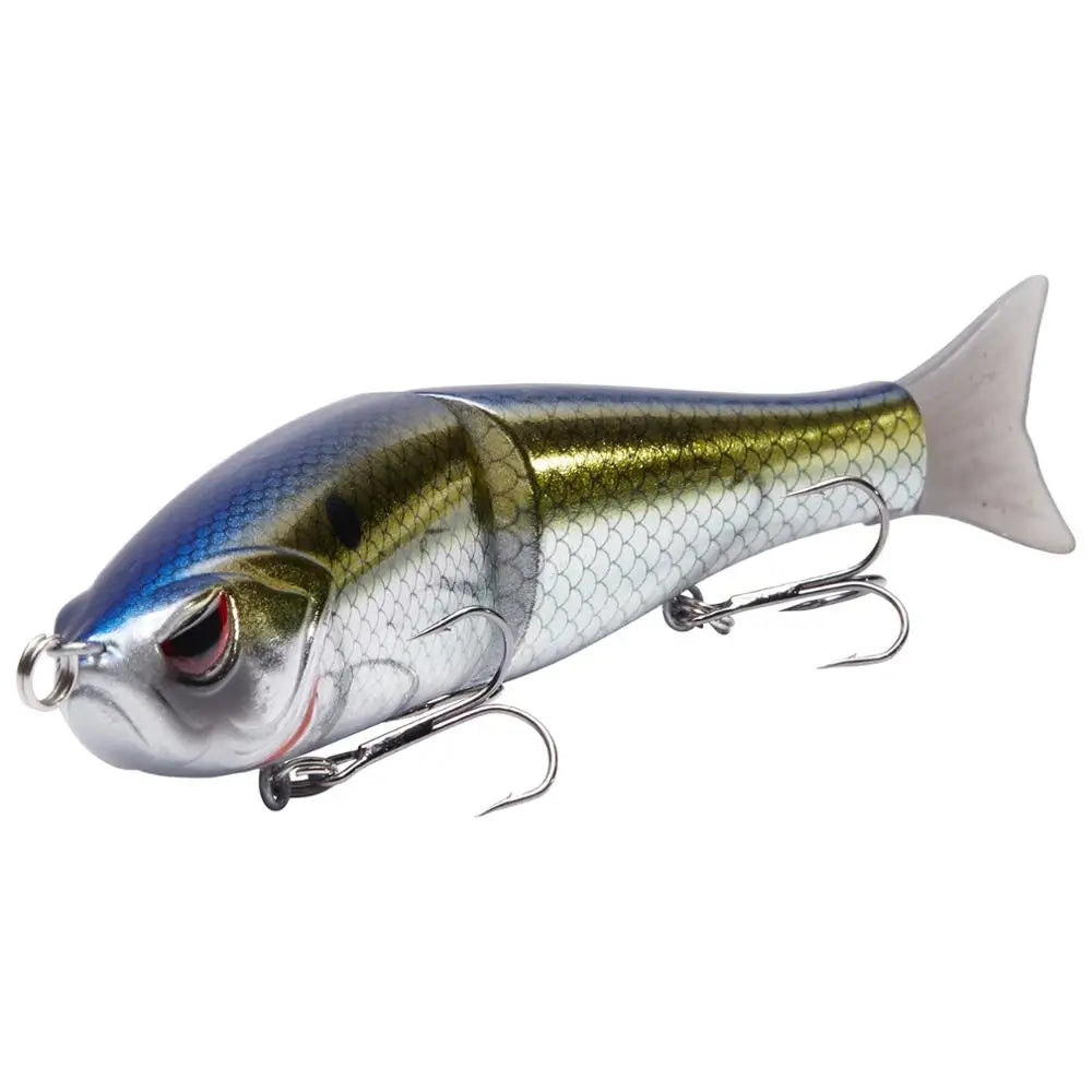 Bassdash Swimbaits - Señuelos deslizantes para lucio, trucha y pececillo, duros, 17,8 cm/62,5 g y 11,5 cm/18,4 g