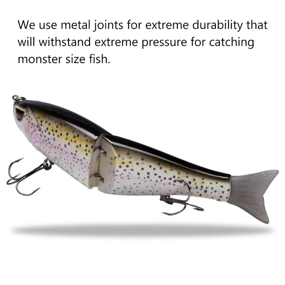Bassdash Swimbaits - Señuelos deslizantes , 17,8 cm/62,5 g y 11,5 cm/18,4 g
