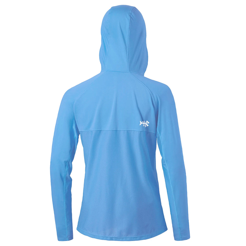 Bassdash - Sudadera informal con capucha para mujer, UPF 50+, manga larga, para exteriores, pesca, senderismo