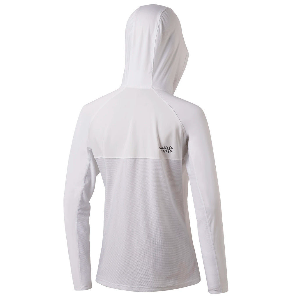 Bassdash - Sudadera informal con capucha para mujer, UPF 50+, manga larga, para exteriores, pesca, senderismo