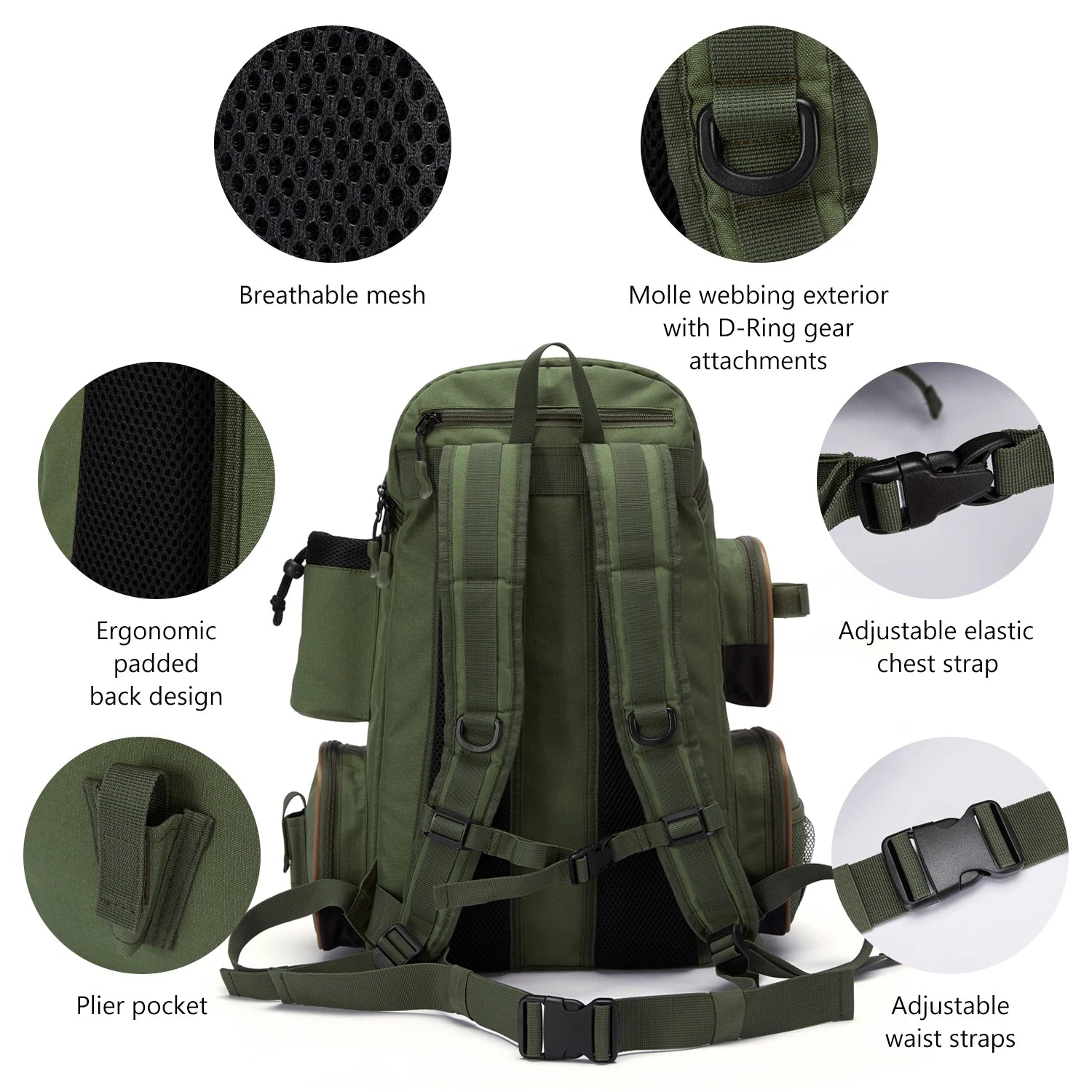 Mochila para accesorios de pesca Bassdash