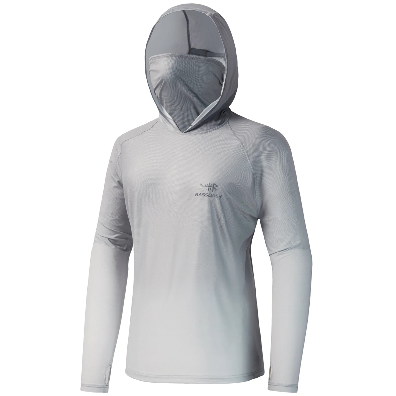 Sudadera con capucha de pesca Bassdash para mujer con protección solar UPF 50+ y orificios para los pulgares para la mascarilla