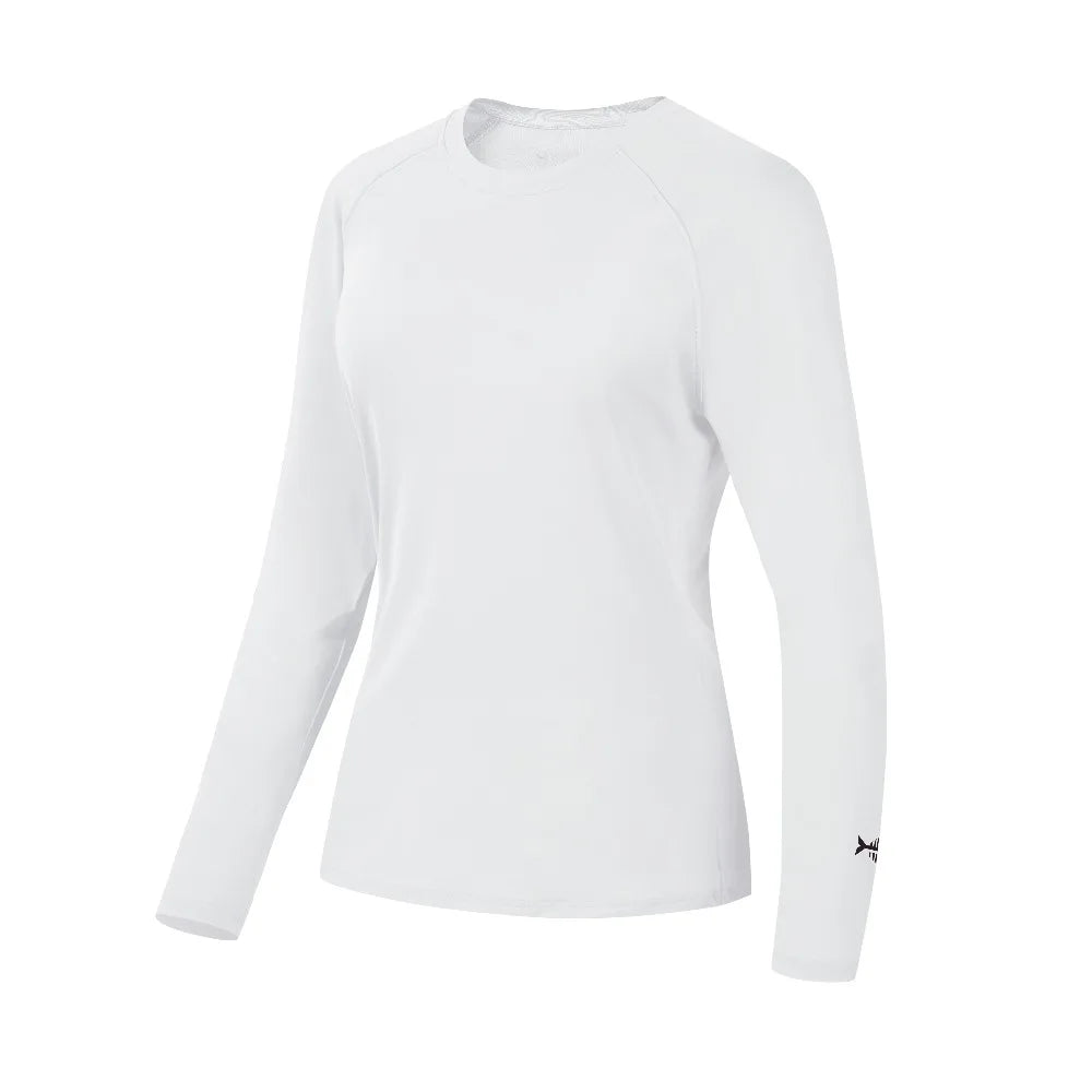 Camiseta Bassdash para mujer con protección solar UPF 50+ UV, manga larga, ideal para pesca y senderismo