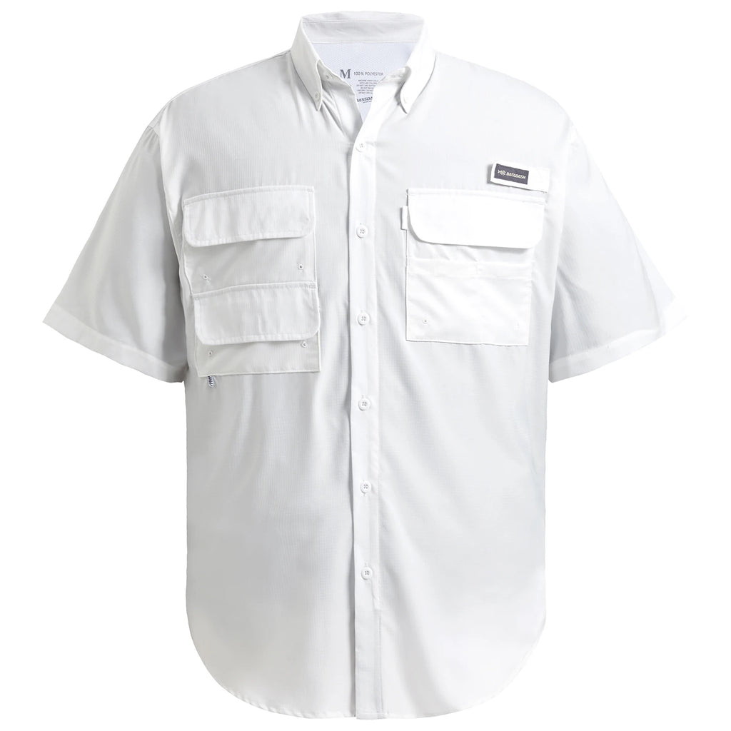 Bassdash Short Sleeve Fishing Dress Shirt Men Button Down Woven Outdoor UPF 50