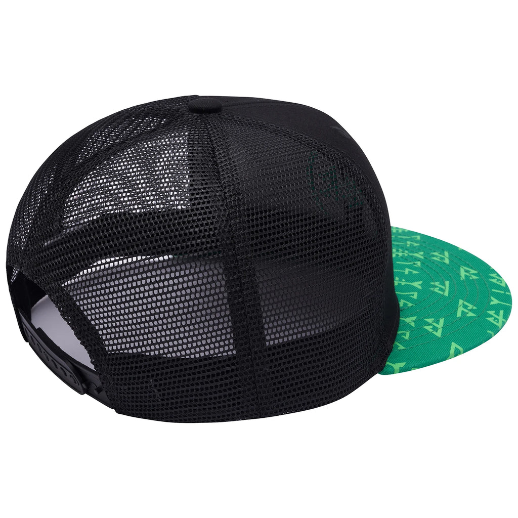 Gorra de camionero de visera plana Bassdash, ajustable, con cierre trasero de malla, para hombres y mujeres, para pesca y caza.