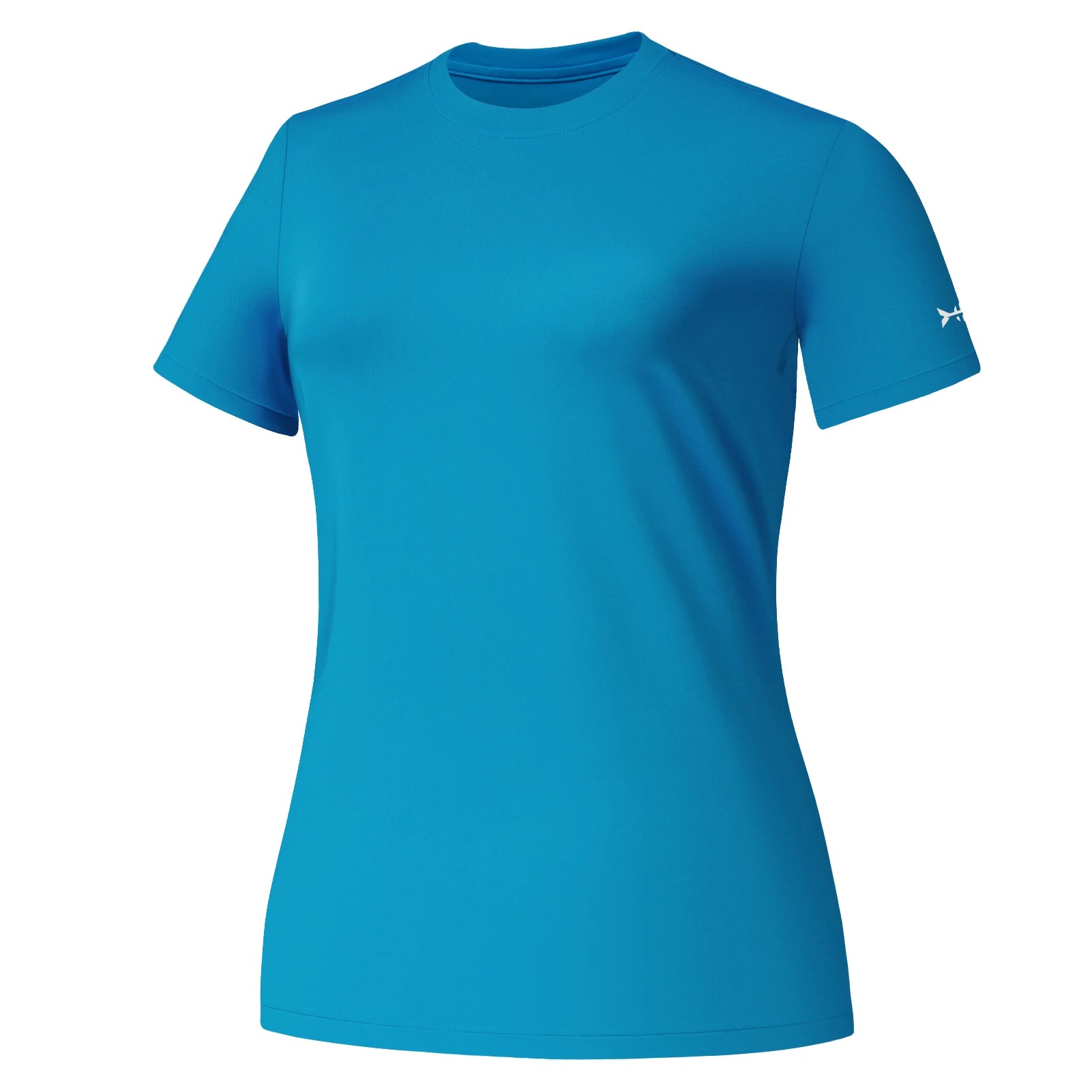 BASSDASH Camiseta de manga corta con cuello redondo y FPS 50+ para mujer, protección solar, refrescante, para pesca, senderismo, informal