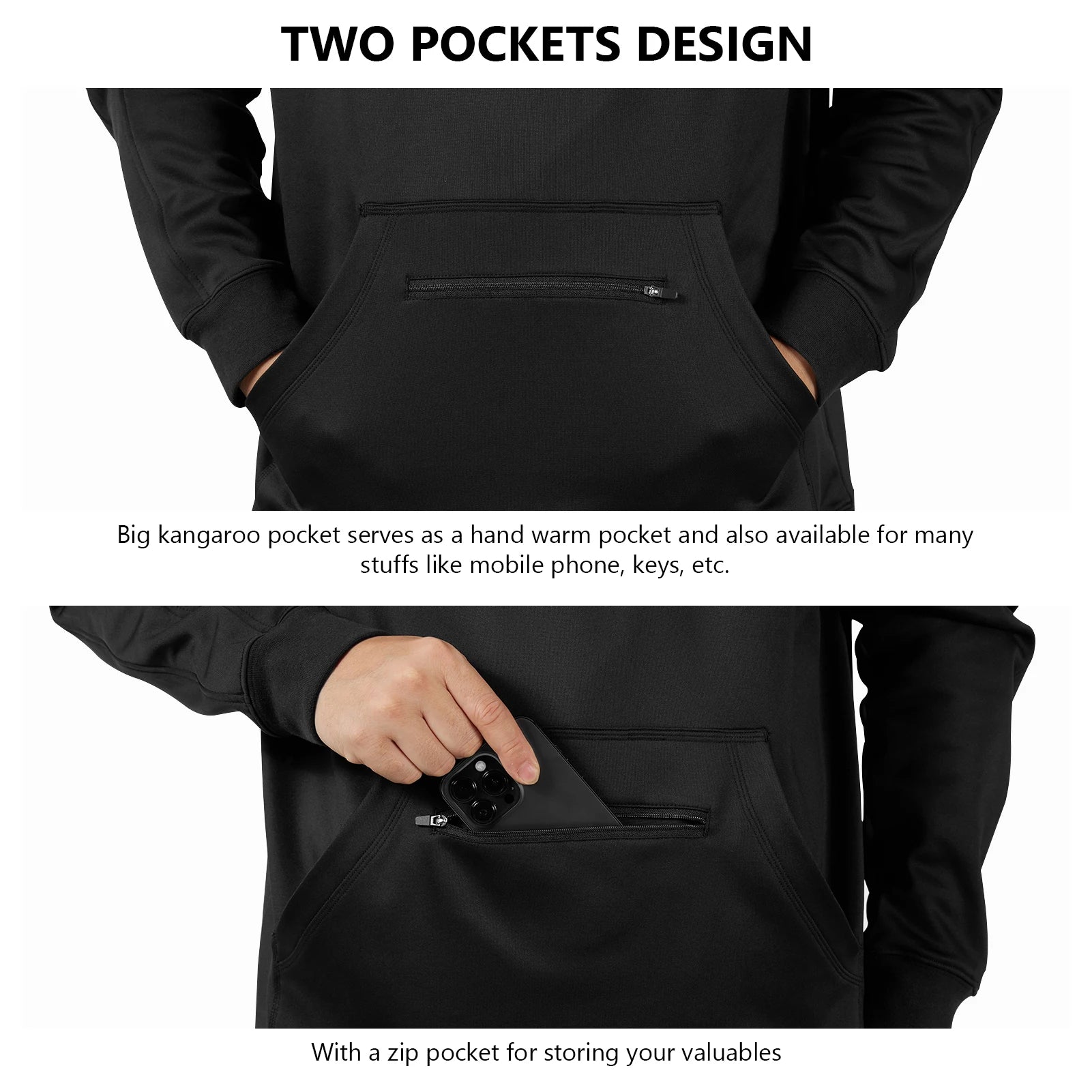 BASSDASH Sudadera con capucha de polar para caza para hombre, de peso medio, resistente al agua, de alto rendimiento, con camuflaje, para pesca al aire libre