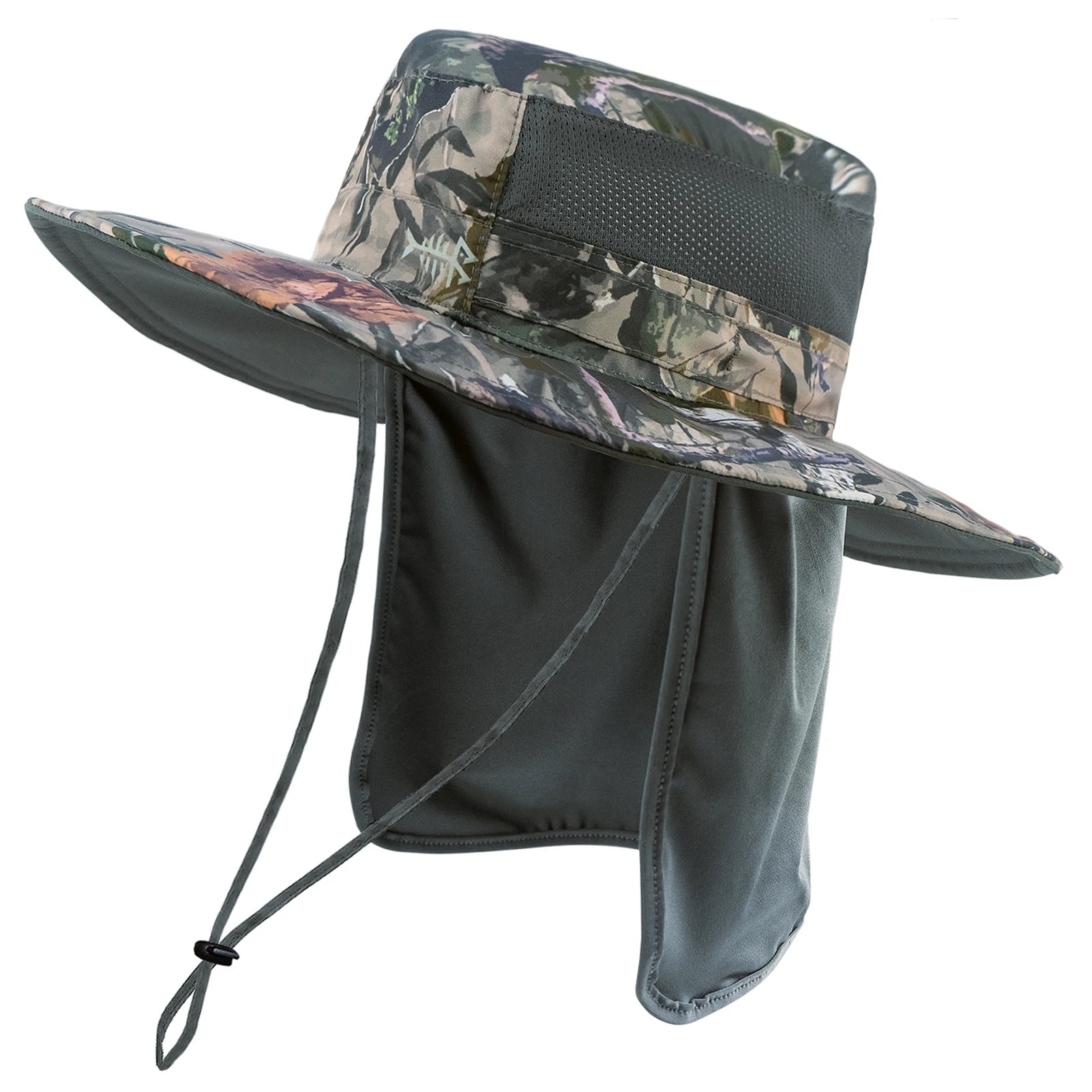 Bassdash - Sombrero de pesca desmontable con protección solar UPF 50+, resistente al agua y con solapa de cuello desmontable, ideal para senderismo y acampada