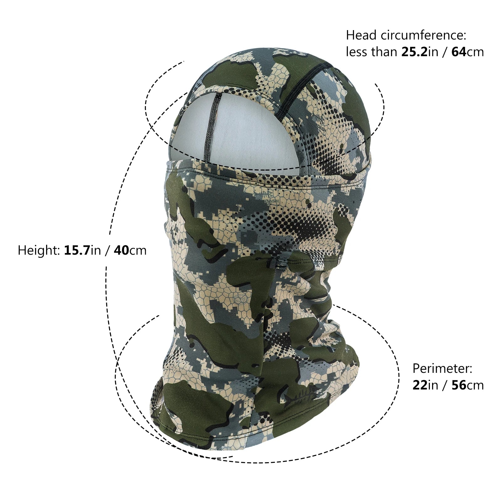 Bassdash - Máscara con capucha ninja para hombre y mujer, forro polar resistente al viento para el cuello, ideal para clima frío, pesca, caza, ciclismo, motociclismo, pasamontañas