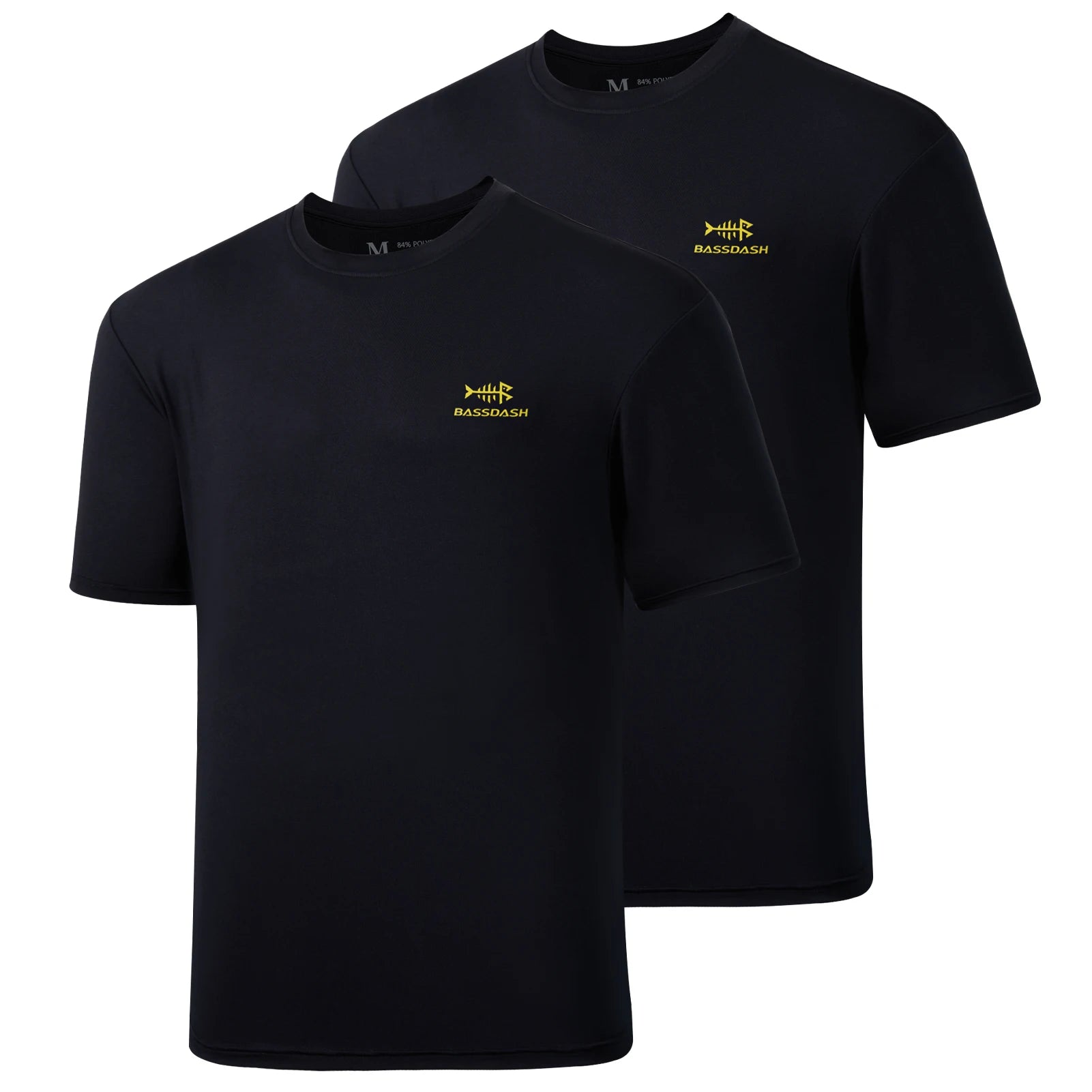 BASSDASH Camisetas de pesca de manga corta UPF 50+ para hombres Camisetas de alto rendimiento con protección solar UV para senderismo
