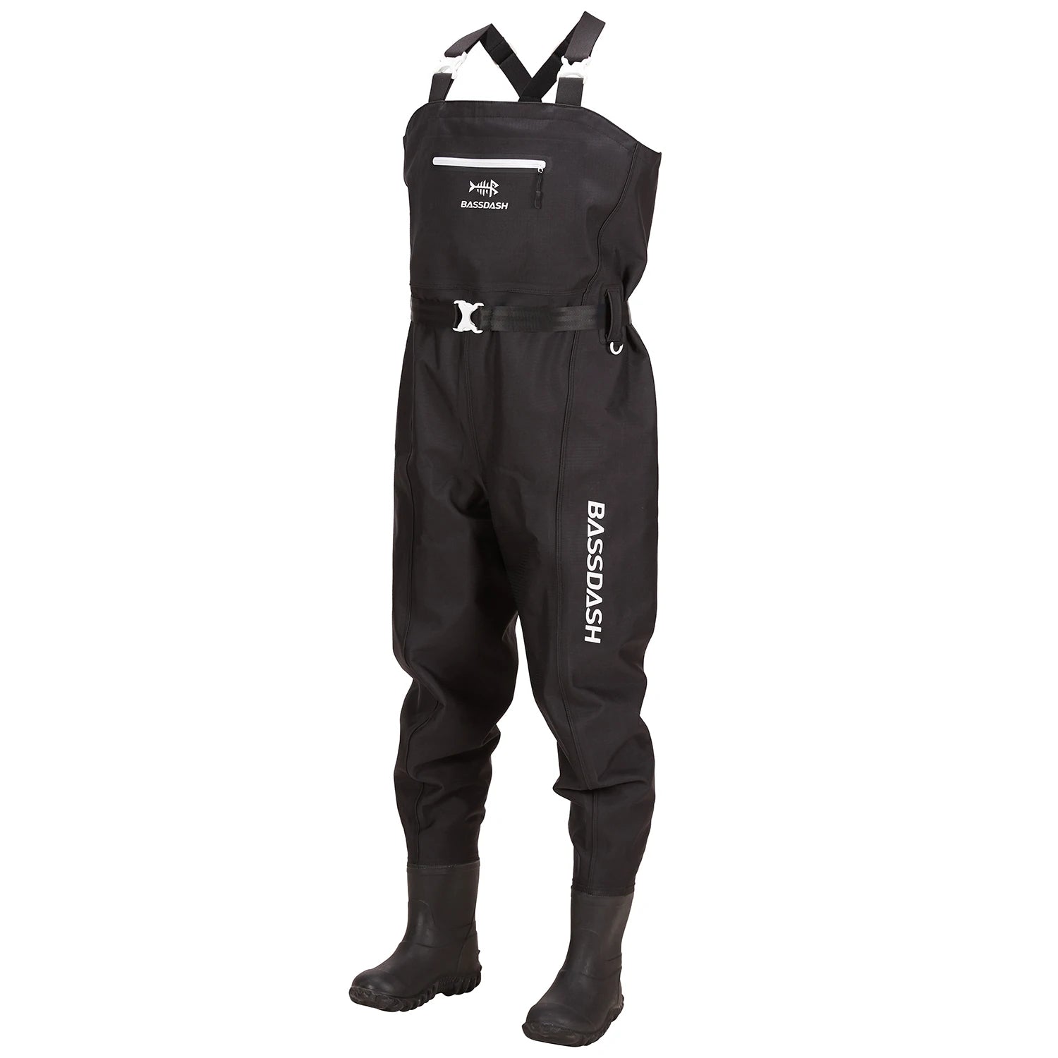 Botas de pesca Bassdash para hombre, ultra resistentes, de nailon y PVC, color negro, para pesca y caza
