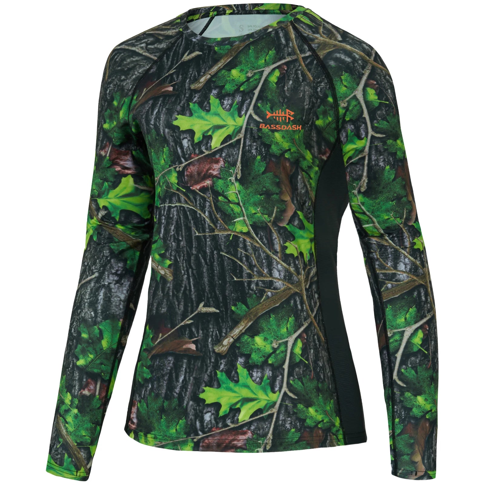 Camisa de caza de camuflaje Bassdash para mujer, manga larga, protección solar UPF 50+, rendimiento, pesca, senderismo