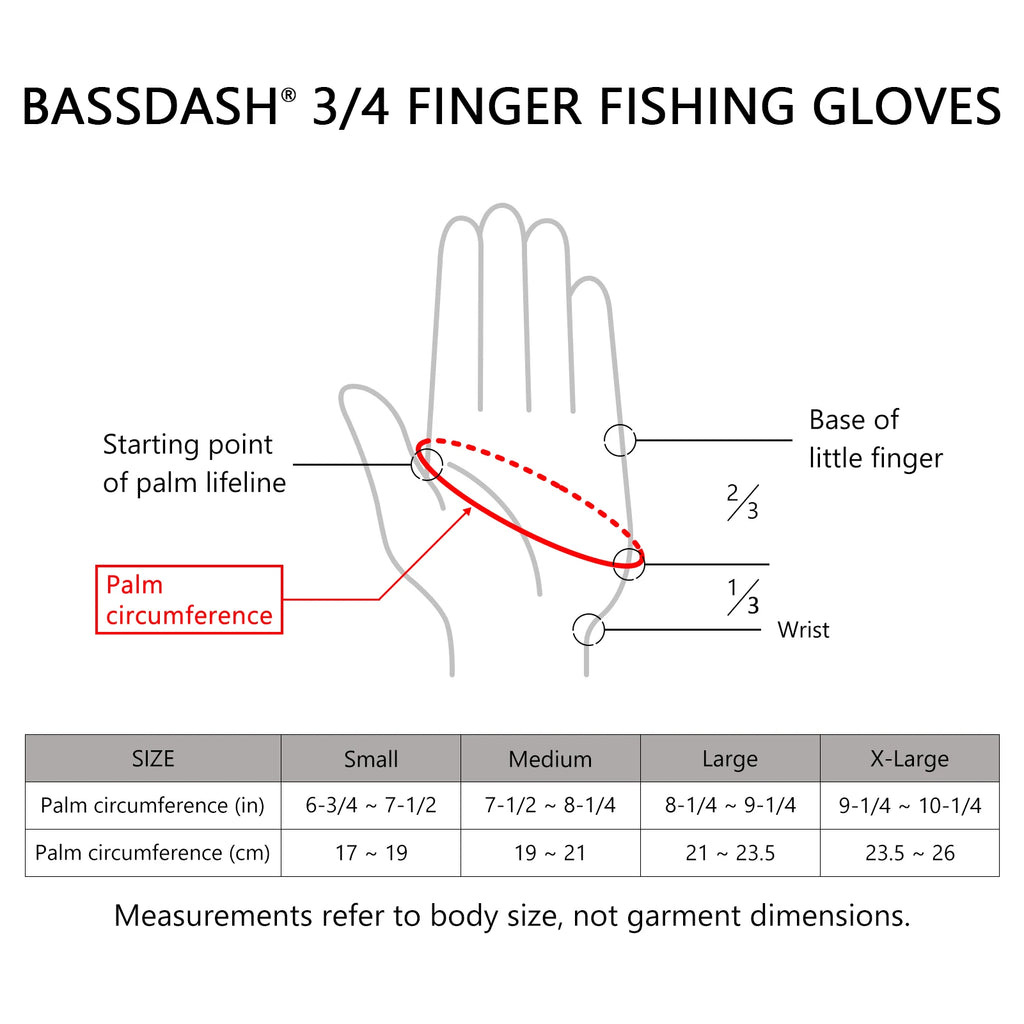 BASSDASH Guantes solares transpirables de 3/4 dedos con protección UPF 50+ y palma de silicona antideslizante para hombres y mujeres, para pescar, ciclismo, correr, sin dedos