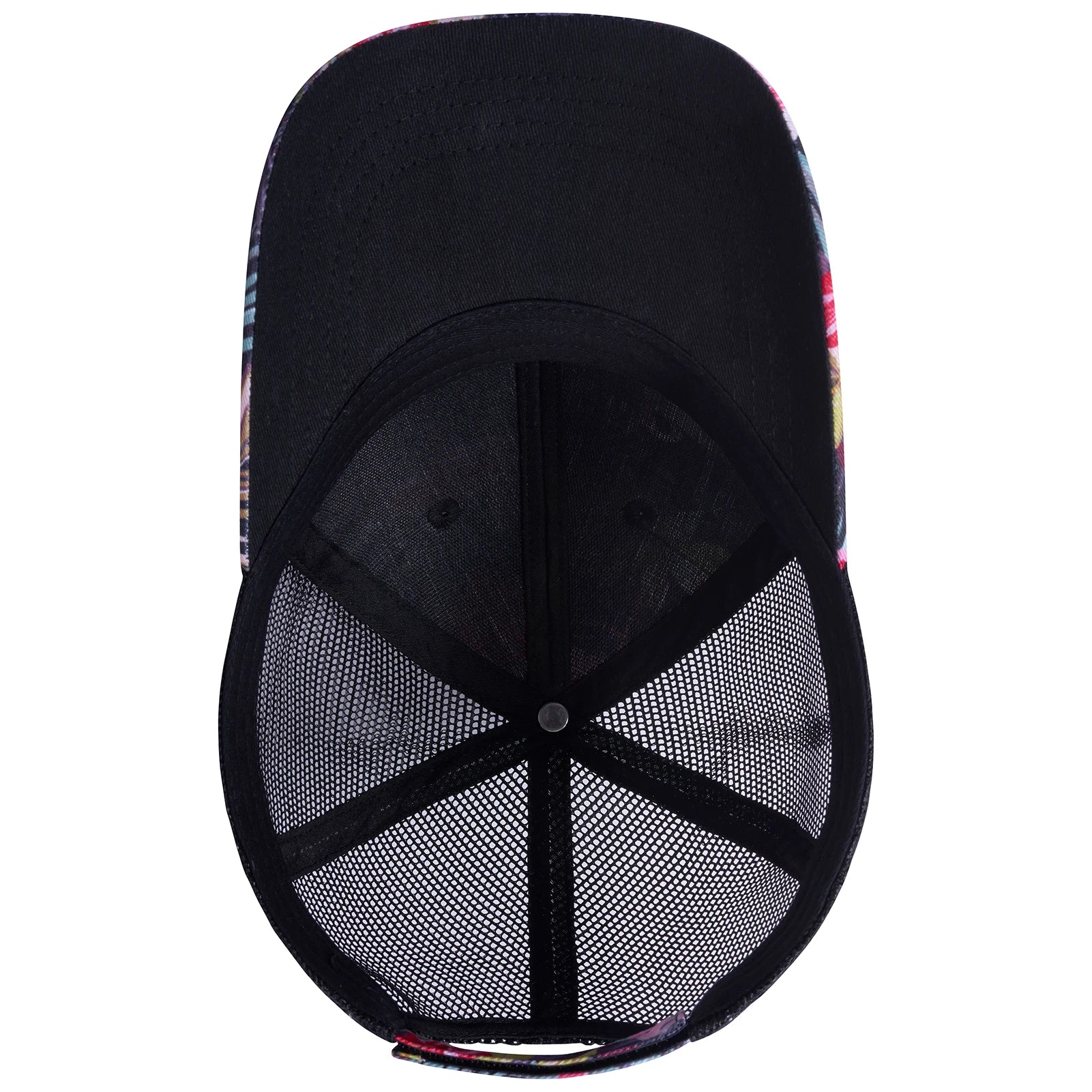 Gorra de golf Bassdash Altimate Fishing con parte trasera de malla para hombre y mujer, ajustable, con visera de béisbol y estampado de camuflaje de flamencos