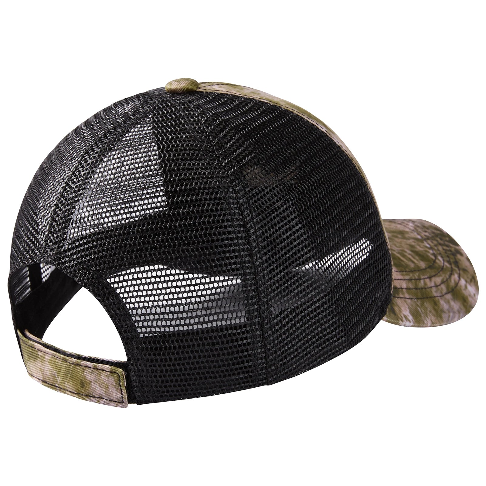 Gorra de golf Bassdash Altimate Fishing con parte trasera de malla para hombre y mujer, ajustable, con visera de béisbol y estampado de camuflaje de flamencos