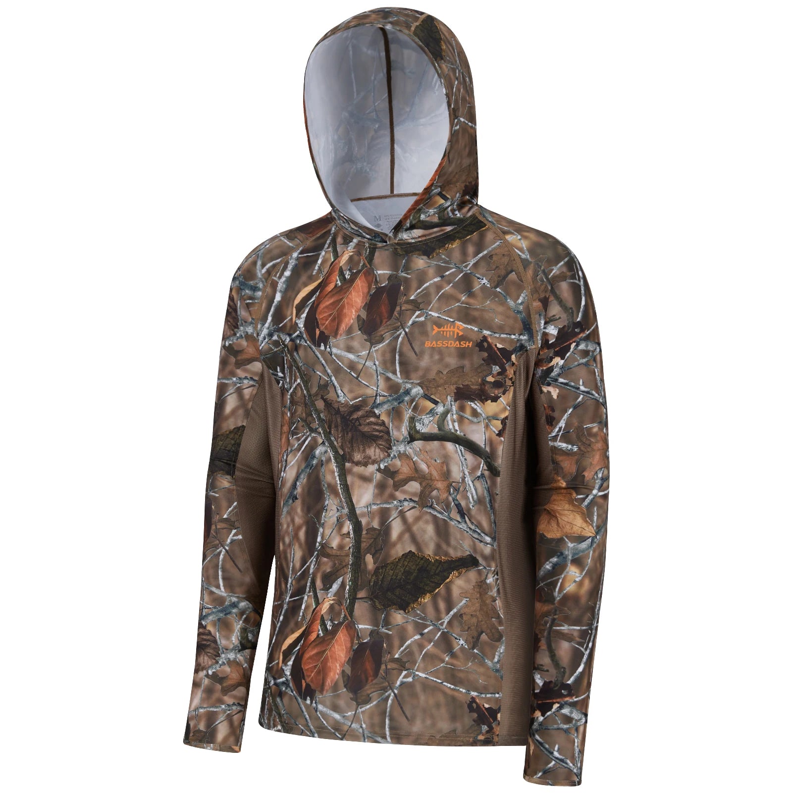 BASSDSASH - Sudadera ligera de camuflaje para caza, con protección UPF 50+, secado rápido, manga larga, para hombre, con capucha