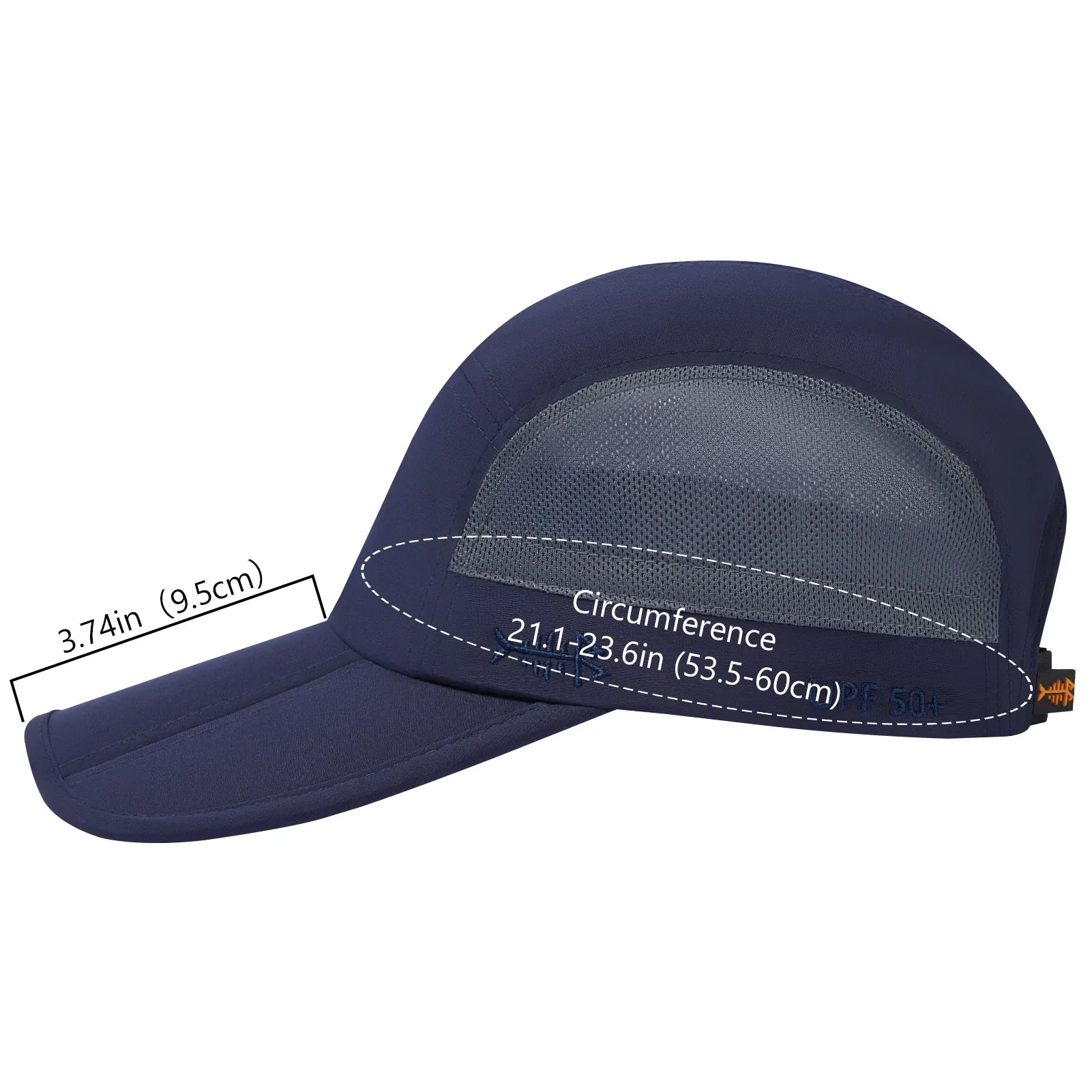 Gorra de béisbol plegable BASSDASH para pesca, resistente al agua UPF 50+, portátil, para exteriores, para mujeres y hombres, para senderismo, ajustable