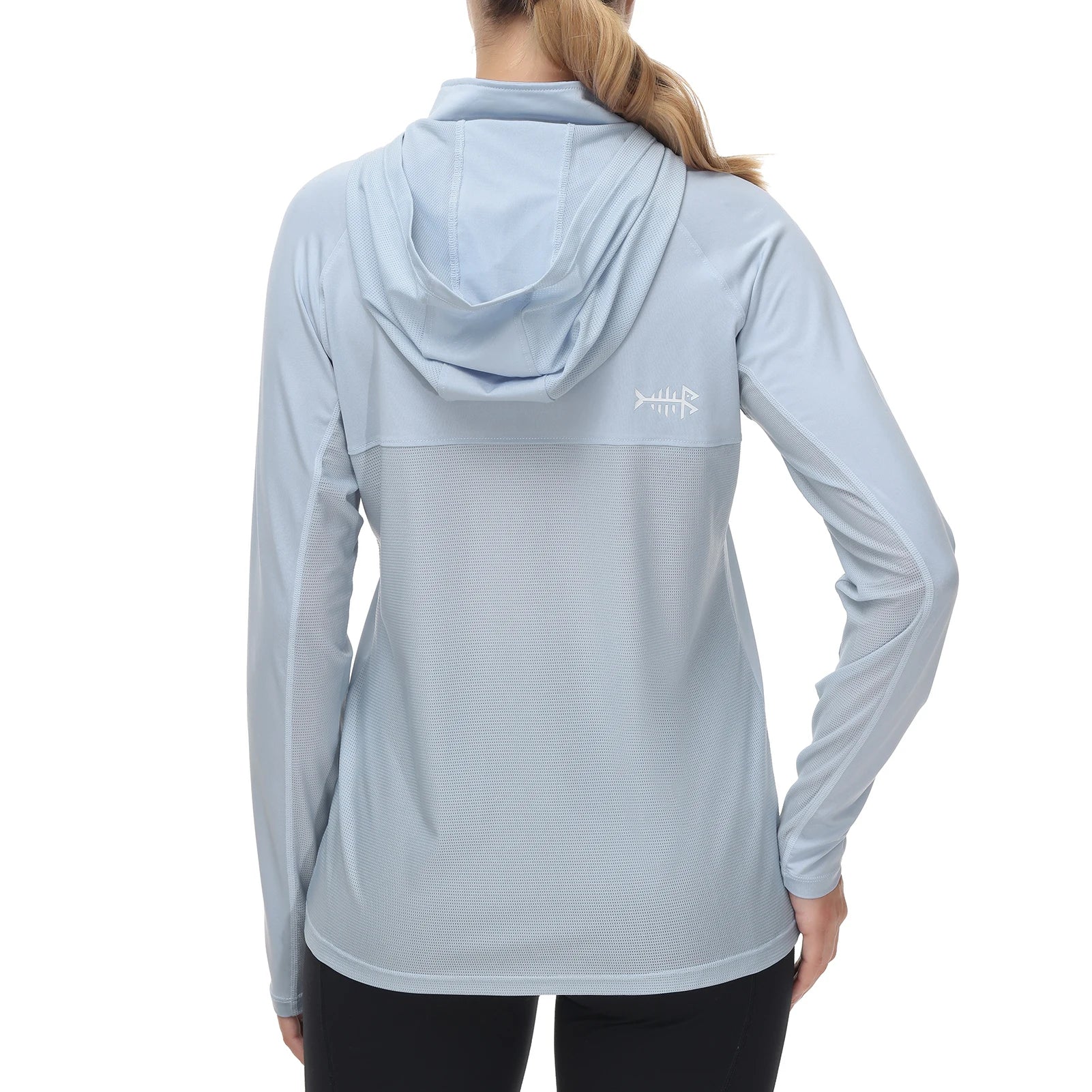 Bassdash - Sudadera informal con capucha para mujer, UPF 50+, manga larga, para exteriores, pesca, senderismo