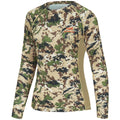 Camisa de caza de camuflaje Bassdash para mujer, manga larga, protección solar UPF 50+, rendimiento, pesca, senderismo