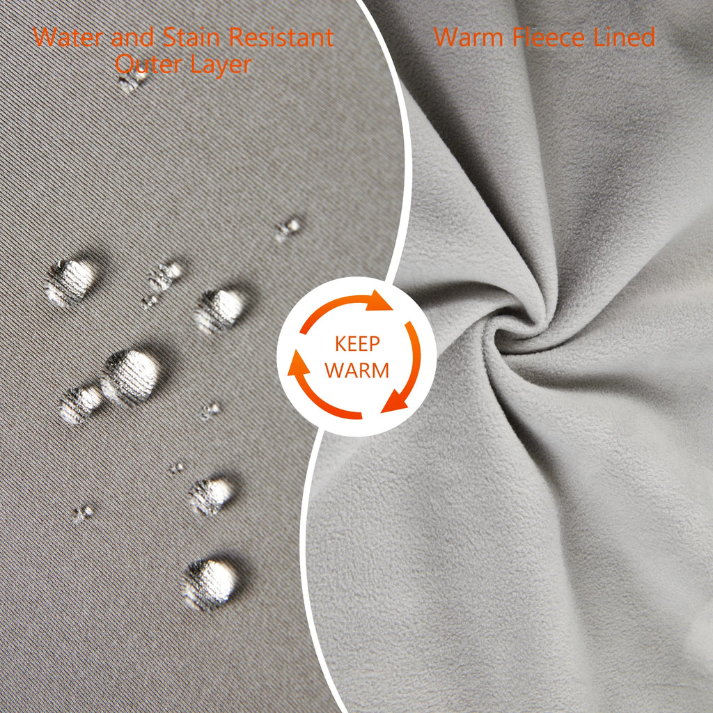 BASSDASH Men’s Fleece Lined Fishing Hoodies Water Resistant Performance Pullover Sweatshirts Stretchy Hunting Workout Sweatshirt