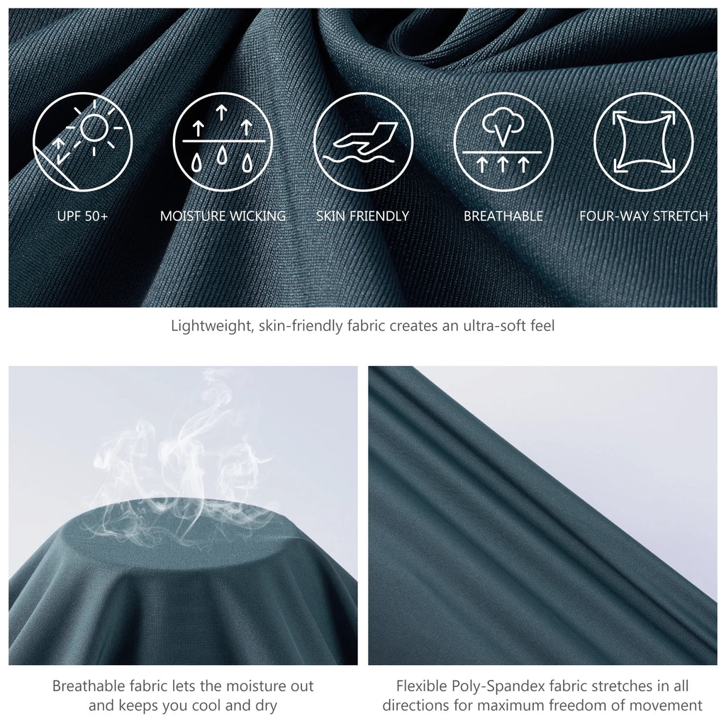 BASSDASH Men’s 1/4 Zip Fishing Hoodie Shirt UPF 50+ Quick Dry Performance Long Sleeve Sun Protection FS24M