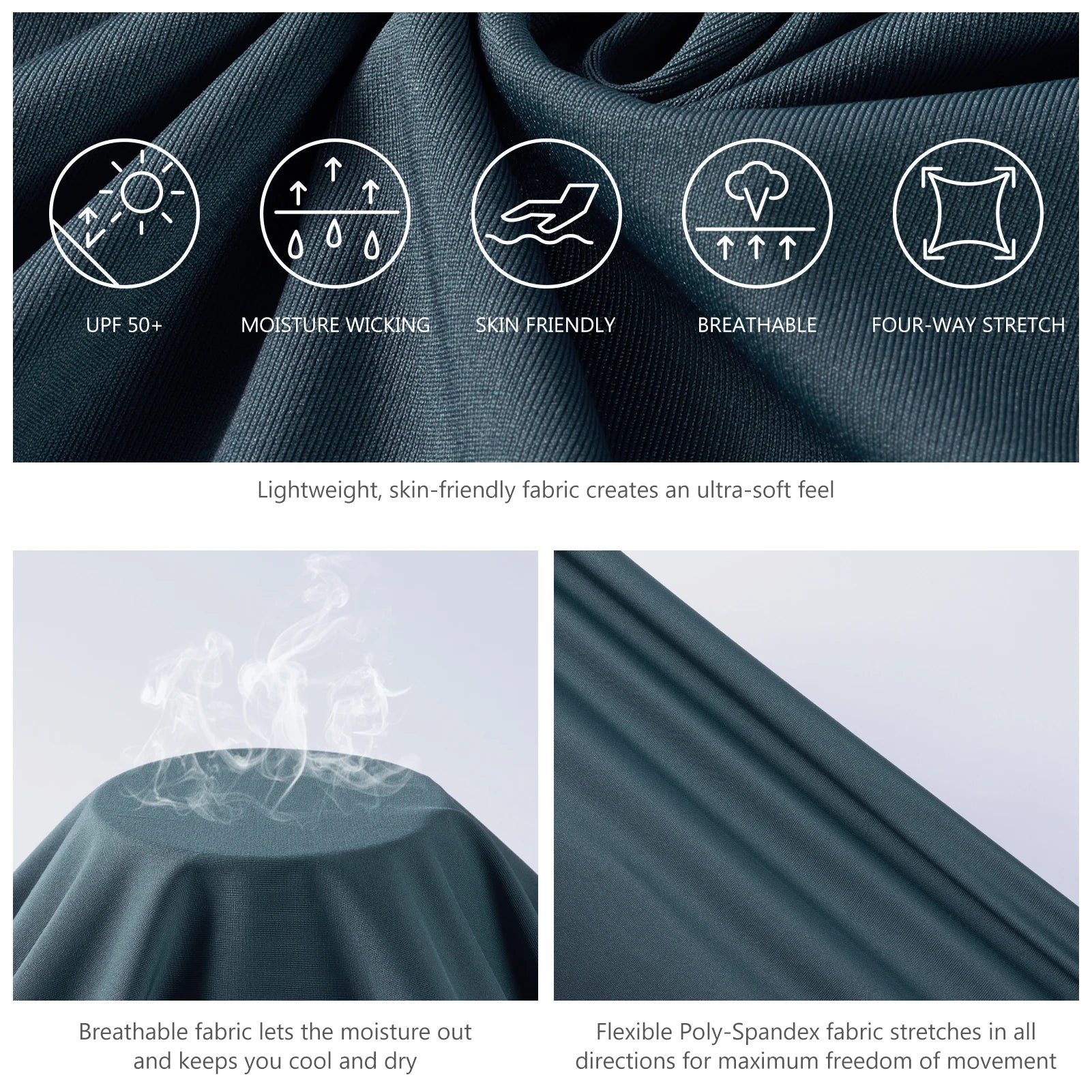 BASSDASH Men’s 1/4 Zip Fishing Hoodie Shirt UPF 50+ Quick Dry Performance Long Sleeve Sun Protection FS24M