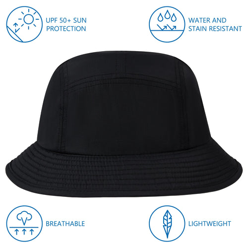 BASSDASH - Sombrero de pesca UPF50+ para hombre y mujer, ligero, resistente al agua, plegable, para exteriores, verano