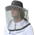 BASSDASH Sombrero antimosquitos con mosquitera oculta y solapa para el cuello para hombres y mujeres, pesca al aire libre, senderismo, camping, UPF 50+