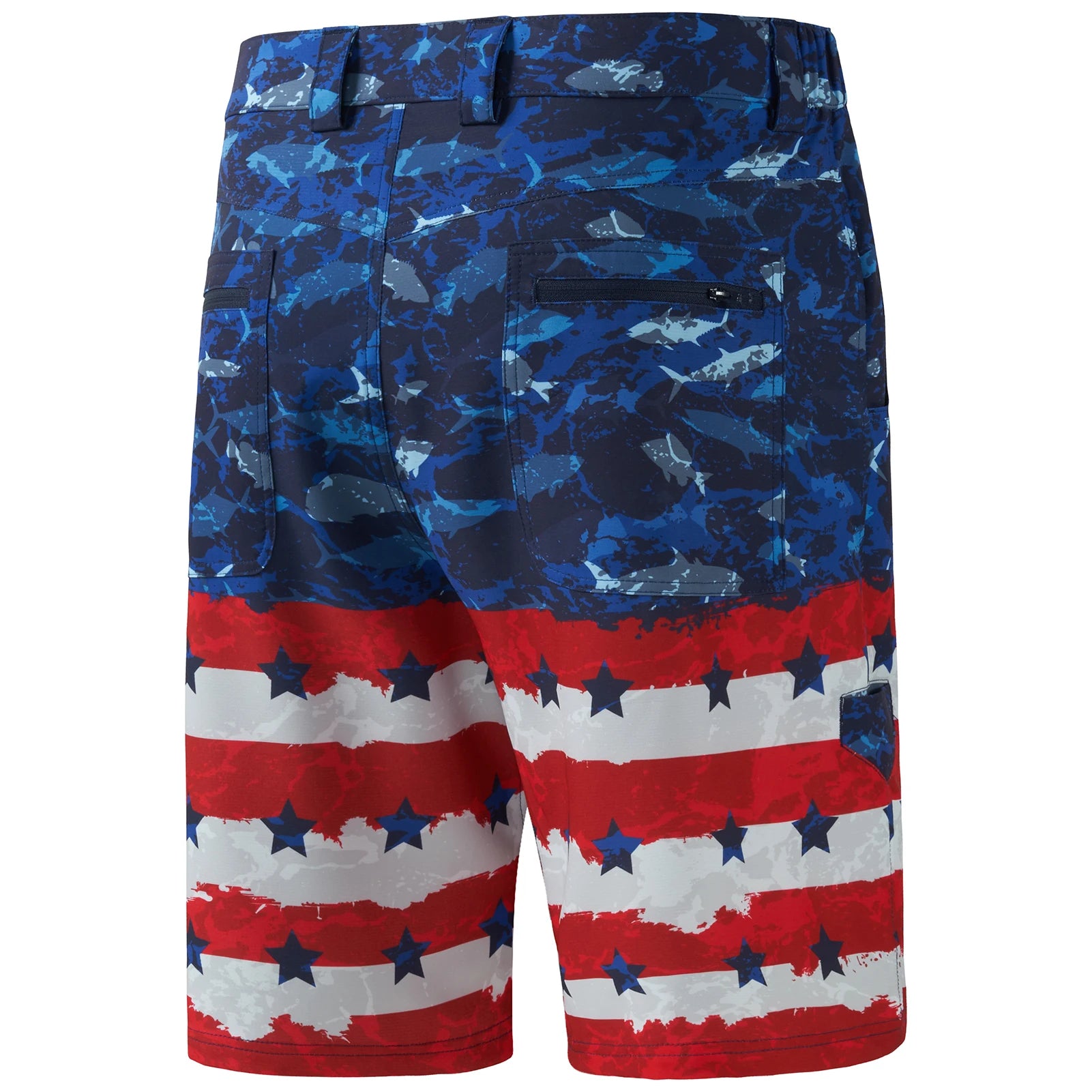 Pantalones cortos de pesca Bassdash para hombre, resistentes al agua, con bolsillos con cremallera, de secado rápido, de camuflaje, tácticos, para golf y senderismo