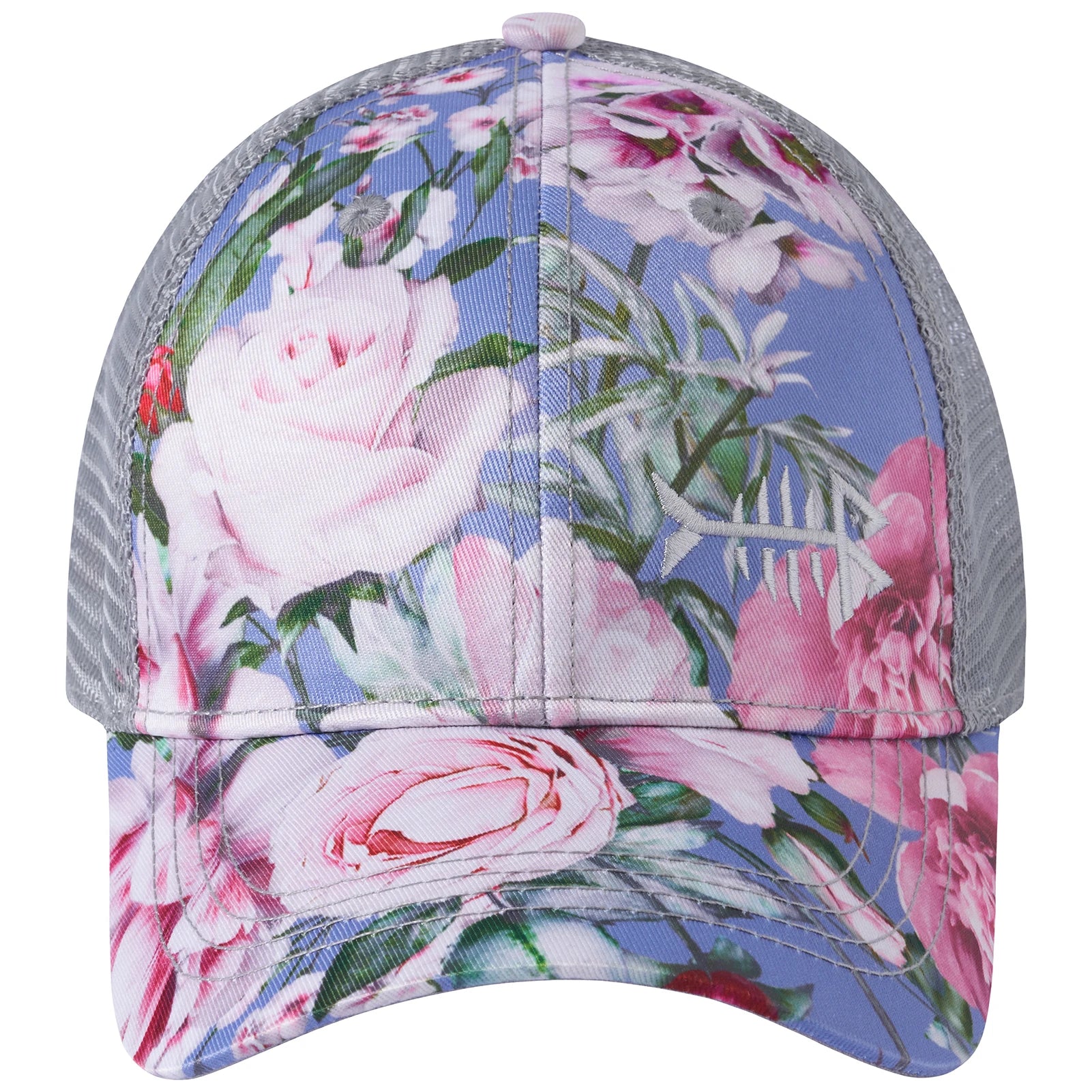 Gorra de golf Bassdash Altimate Fishing con parte trasera de malla para hombre y mujer, ajustable, con visera de béisbol y estampado de camuflaje de flamencos