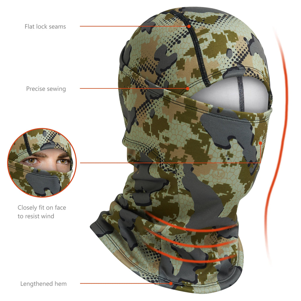 Bassdash - Máscara con capucha ninja para hombre y mujer, forro polar resistente al viento para el cuello, ideal para clima frío, pesca, caza, ciclismo, motociclismo, pasamontañas