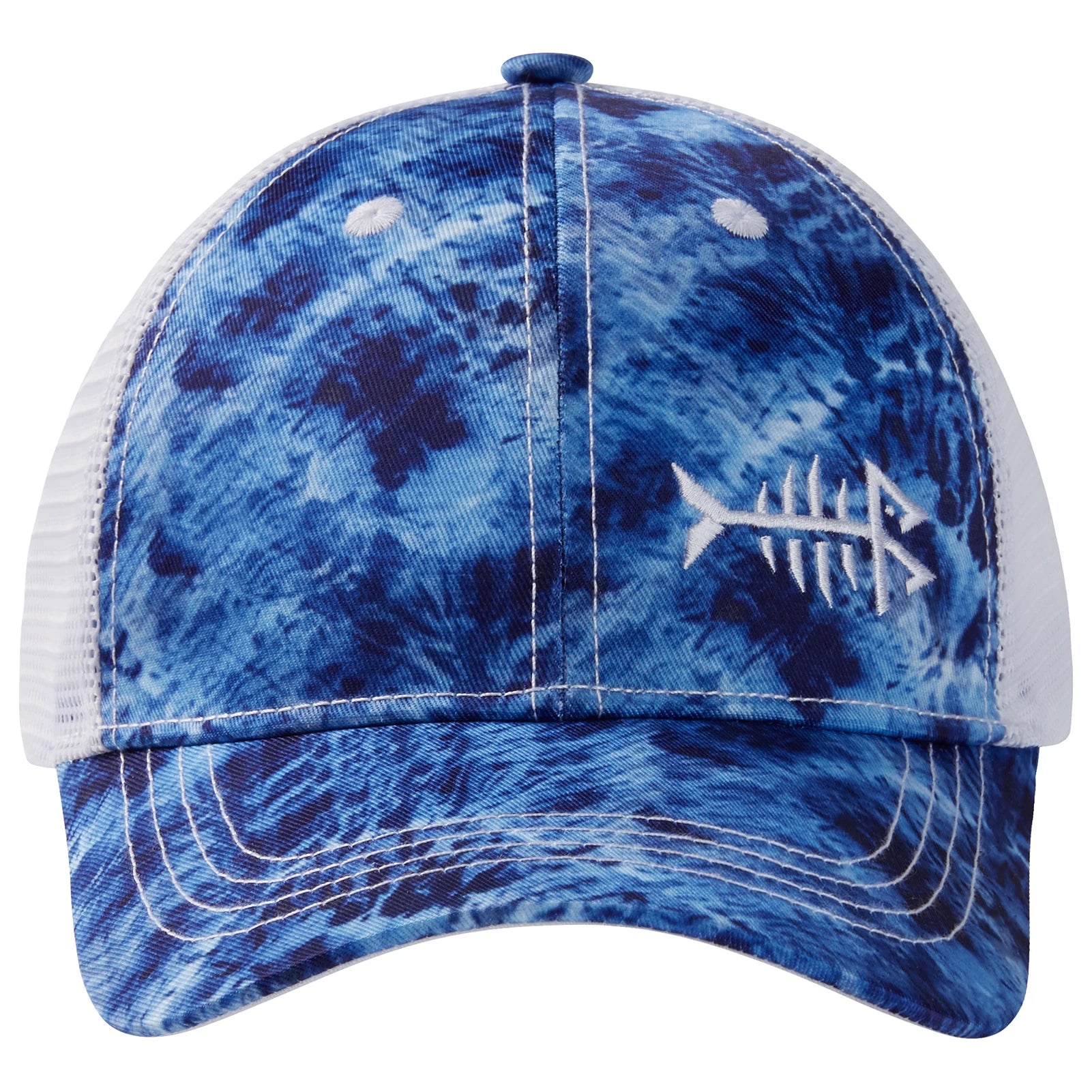 Gorra de golf Bassdash Altimate Fishing con parte trasera de malla para hombre y mujer, ajustable, con visera de béisbol y estampado de camuflaje de flamencos