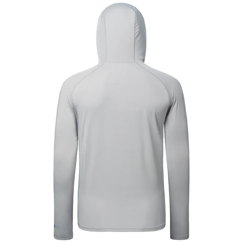 BASSDASH - Sudadera de pesca con capucha y cremallera de 1/4 para hombre, UPF 50+, secado rápido, manga larga, protección solar